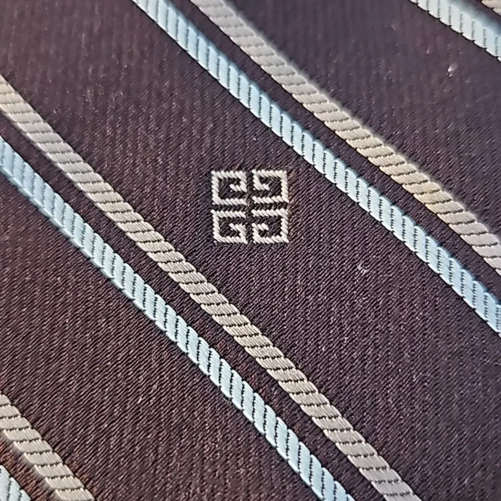 Givenchy Monsieur brown stripe tie